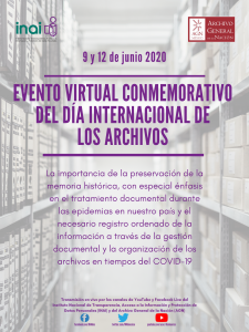 Evento Conmemorativo del día internacional de los archivos 2020