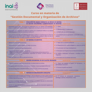 Curso en materia de “Gestión Documental y Organización de Archivos”